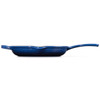 Le Creuset Signature Cast Iron Skillet with Metal Handle 23cm Lapis Side View
