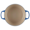 Le Creuset Signature Cast Iron Round Casserole 26cm Lapis Interior