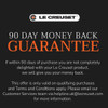 Le Creuset Signature Cast Iron Round Casserole 28cm Lapis Money Back Guarantee Detail