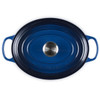 Le Creuset Signature Cast Iron Oval Casserole 29cm Lapis Top