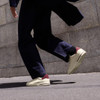 Eggshell/Zinfandel Birkenstock Bend Low Natural Leather Trainers Lifestyle Detail