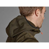 Pine Green Seeland Mens Power Fleece Jacket Hood Detail