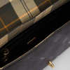 Black/Deboss Tartan Barbour Womens Rosa Deboss Leather Crossbody Bag Inner