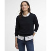 Navy Barbour Womens Clover Knitted Jumper front