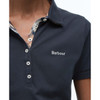 Navy Barbour Womens Portsdown Top Detail
