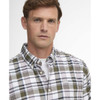Olive Barbour Mens Hunwick Regular Shirt close