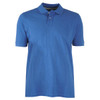 Albert and Maurice Mens Classic Pique Polo Shirt Indigo Blue
