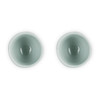 Le Creuset Stoneware Set of 2 Egg Cups La Jardin Collection sea salt