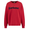 Poppy Red Barbour Womens Hartland Crew Sweatshirt