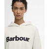 Cloud Marl Barbour Womens Hartland Hoodie Details