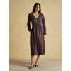 Brown Joules Womens Winter Nia Dress On model
