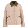 Gardenia/Dress/Beige Barbour Womens Icons Cropped Liddlesdale Quilted Jacket
