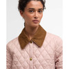 Gardenia/Dress/Beige Barbour Womens Icons Cropped Liddlesdale Quilted Jacket collar