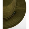 Dark Olive Barbour Longhall Bucket Hat brim