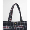 Navy/Red Check Barbour Mini Telfield Tartan Tote handle