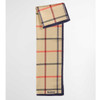 Beige Tattersall Barbour Mackworth Head/Neck Scarf flat2