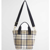 Rosewood Tartan Barbour Maisy Tartan Tote Bag strap