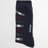 Navy/Red Green Mix Barbour Mens Barney Boot Sock folded