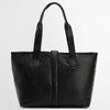 Black Barbour Womens Alder Leather Tote Bag Back
