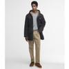 Navy Barbour Mens Icons Durham Casual Jacket on model
