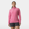 Cascadia Pink Helly Hansen Womens Daybreaker 1/2 Zip Fleece on model
