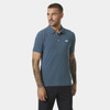 Washed Navy Helly Hansen Mens Driftline Polo on model