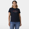 Navy Helly Hansen Womens Core T-Shirt 2.0 on model