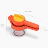 Orange Joseph Joseph JuiceMax Plus Citrus Juicer Product Dimensions
