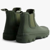 Dark Olive Hunter Unisex Downpour Chelsea Boot back