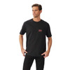 Black R.M. Williams Mens Branded T-Shirt front