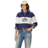 French Navy R.M. Williams Womens Trickett Panel Sweatshirt model