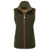 Dark olive Schoffel Lyndon Fleece Gilet