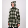 Limestone Check Swanndri Annmore Wool Overcoat HOOD