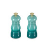 Le Creuset Set of 2 Classic Mini Mills Bleu Riviera from top