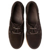 Dark Brown Suede Loake Mens Padstow Deck Shoe top