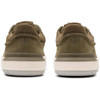 Olive Nubuck Clarks Mens Courtlite2 Run Trainers Heel View