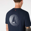 Navy Musto Mens Marine Graphic SS T-Shirt back