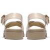 Cream Leather Clarks Womens Orinoco3 Cross Sandals Heel