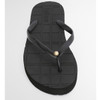 Black Barbour Tilda Toe Post Sandal FRONT