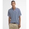 Washed Blue Washed Pink Barbour Mens Washed Tartan Tailored Fit Pique Polo FRONT