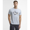 Blue Haze Barbour Mens Fairlight Graphic T-Shirt front