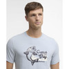 Blue Haze Barbour Mens Fairlight Graphic T-Shirt logo