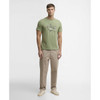 Laurel Green Barbour Mens Fairlight Graphic T-Shirt on model