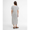 Cloud/Navy Stripe Barbour Womens Selena Midi Dress back