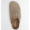 Taupe Suede Barbour Kyra Closed Toe Sandal top