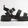 Black Barbour Gabby Sandal side