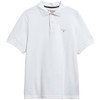 White/Classic Barbour Mens Regular Tartan Pique Polo Shirt