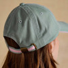 Green Pink Joules Womens Daley Baseball Cap Back Detail