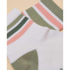 Green/Pink Joules Womens Volley Tennis Socks 2 Pack Detail