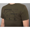 Willow Green Harkila Mens Impact T-Shirt Detail